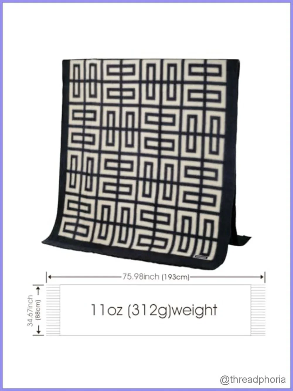 Winter Plaid Scarf Soft Oversized Blanket Shawl Classic Tassel Scarf for Women